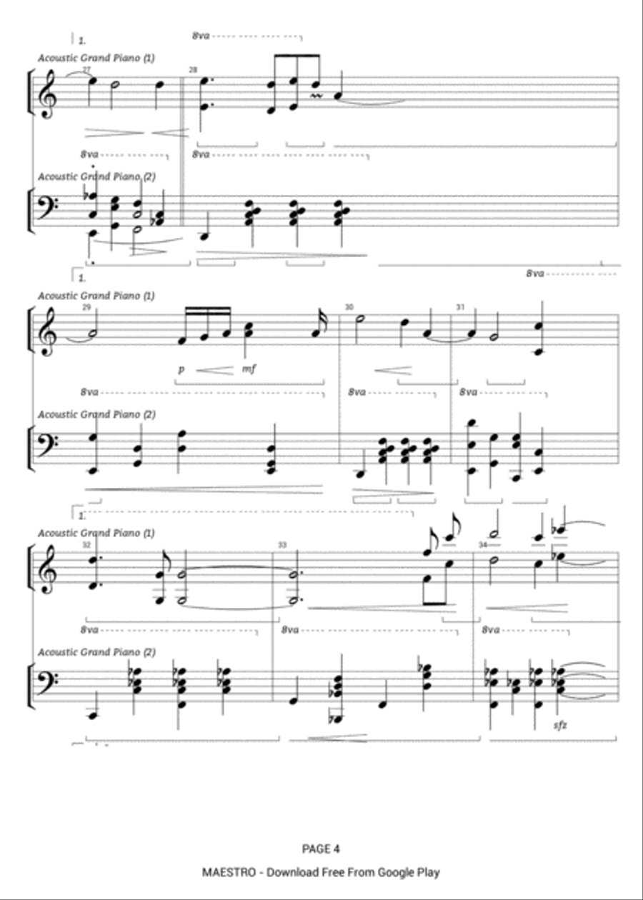 Letter Unsent Letter Unsent Piano Solo scores gallery preview page 4