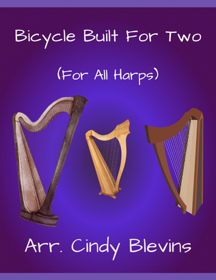 Bicycle Built For Two, for Lap Harp Solo