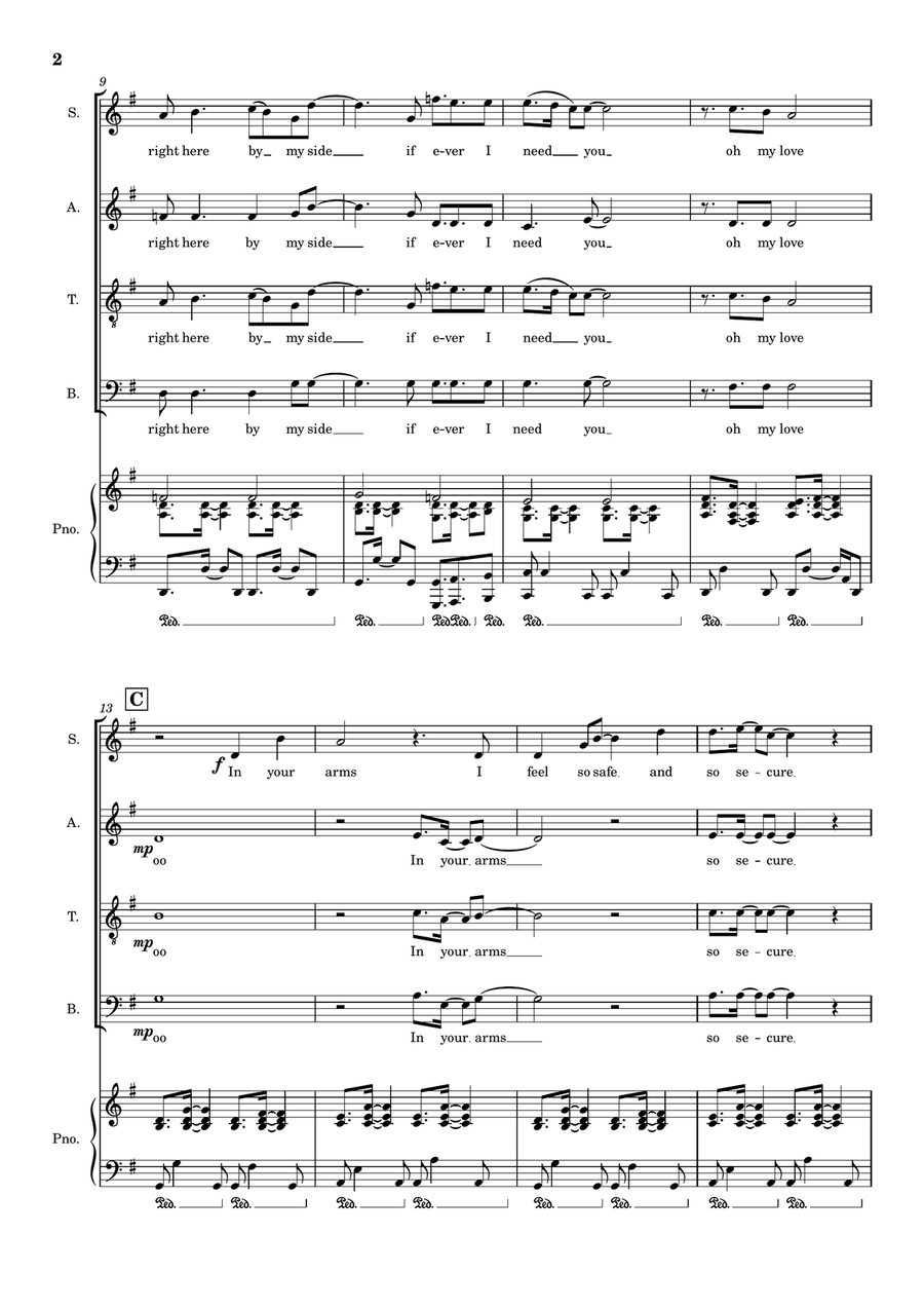 Follow You, Follow Me 4-Part scores gallery preview page 2