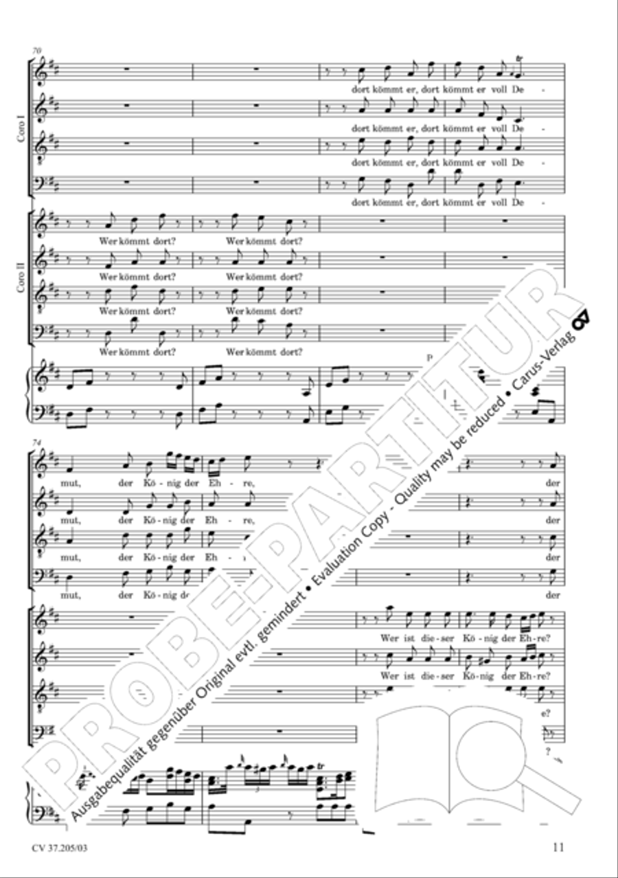 Ergreifet die Psalter, ihr christlichen Chore 4-Part scores gallery preview page 12