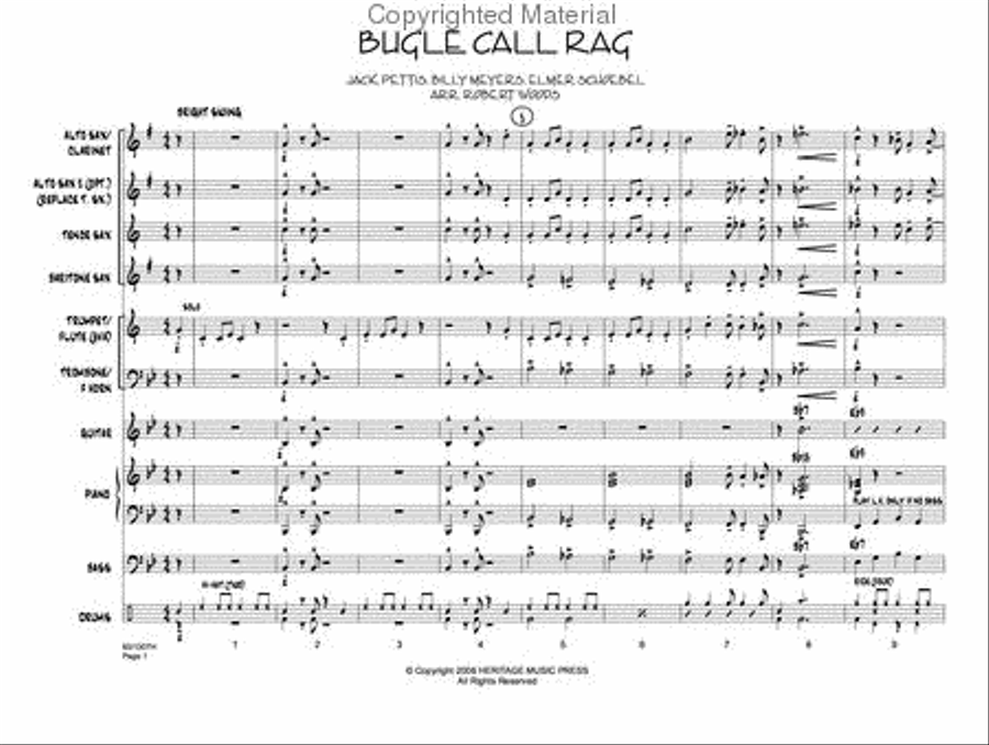 Bugle Call Rag Jazz Ensemble scores gallery preview page 2