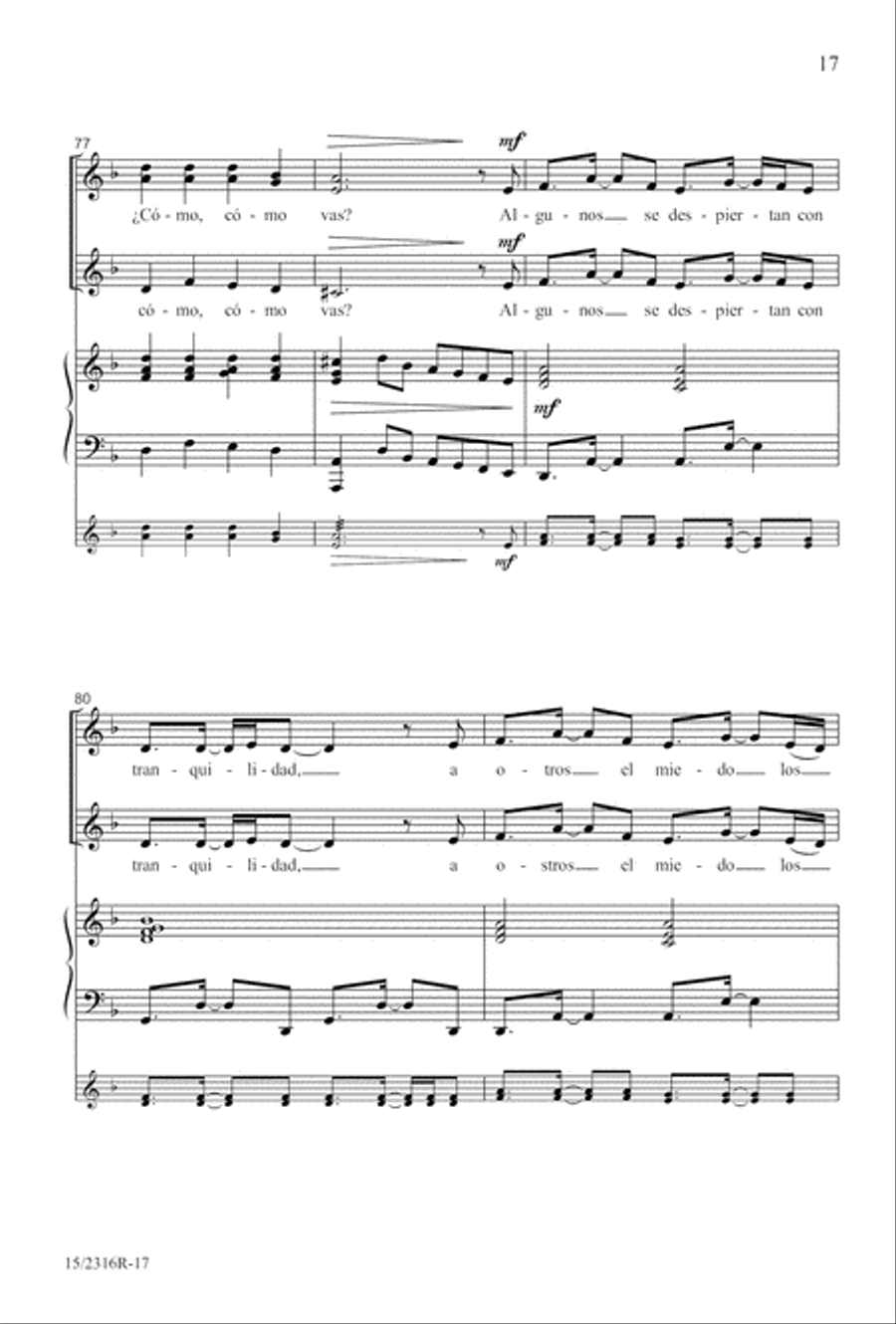 Nuestras Voces SSA scores gallery preview page 17