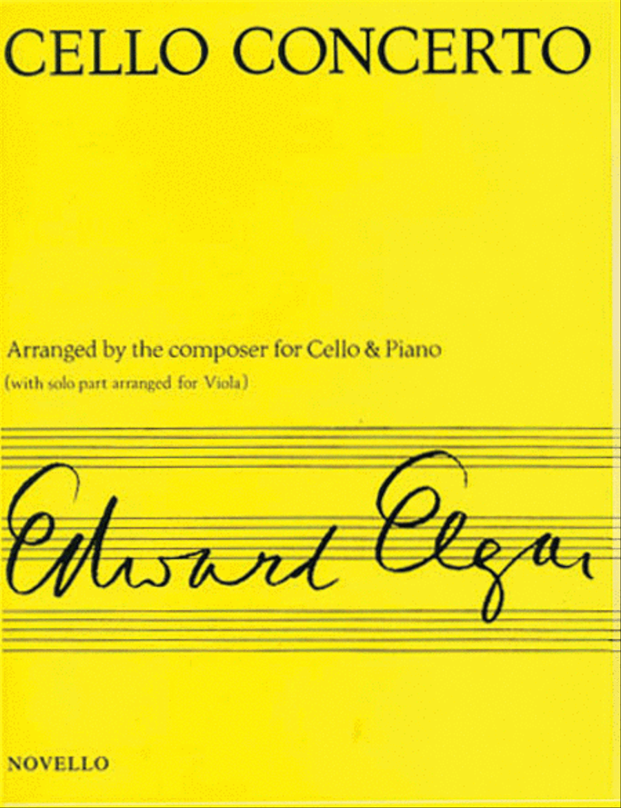 Concerto for Cello Op. 85 Viola scores gallery preview page 1