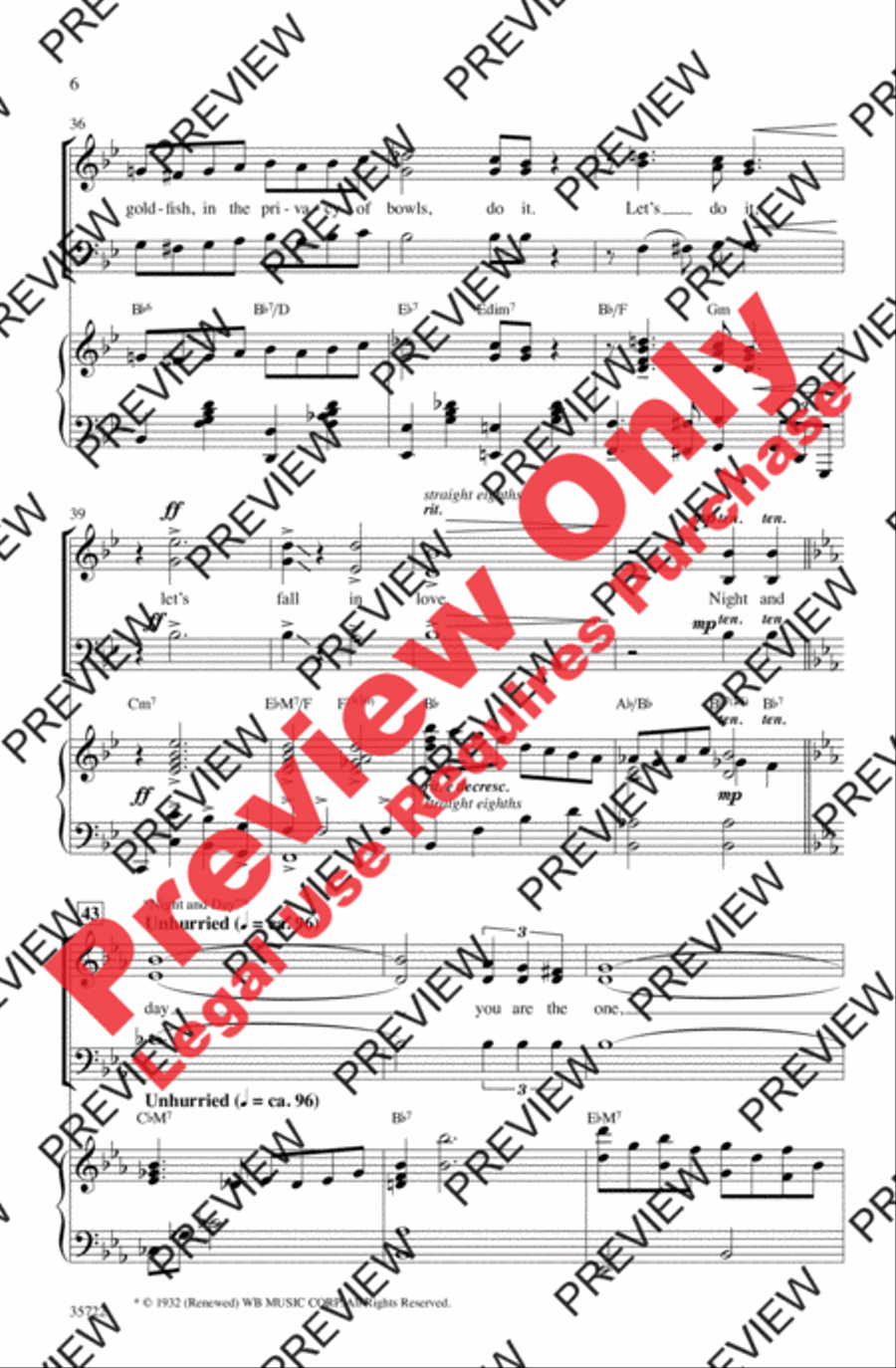 Let's Fall in Love 3-Part scores gallery preview page 6