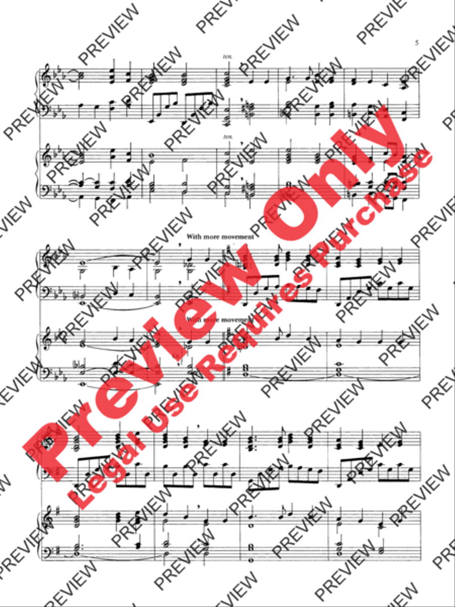 Peaceful Meditations Organ scores gallery preview page 4