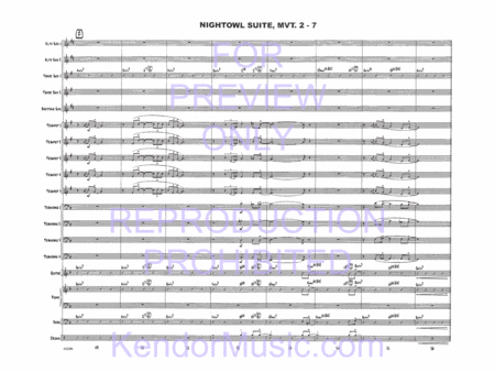 Nightowl Suite, Movement 2 (3 a.m. - Lonely City) (Full Score)