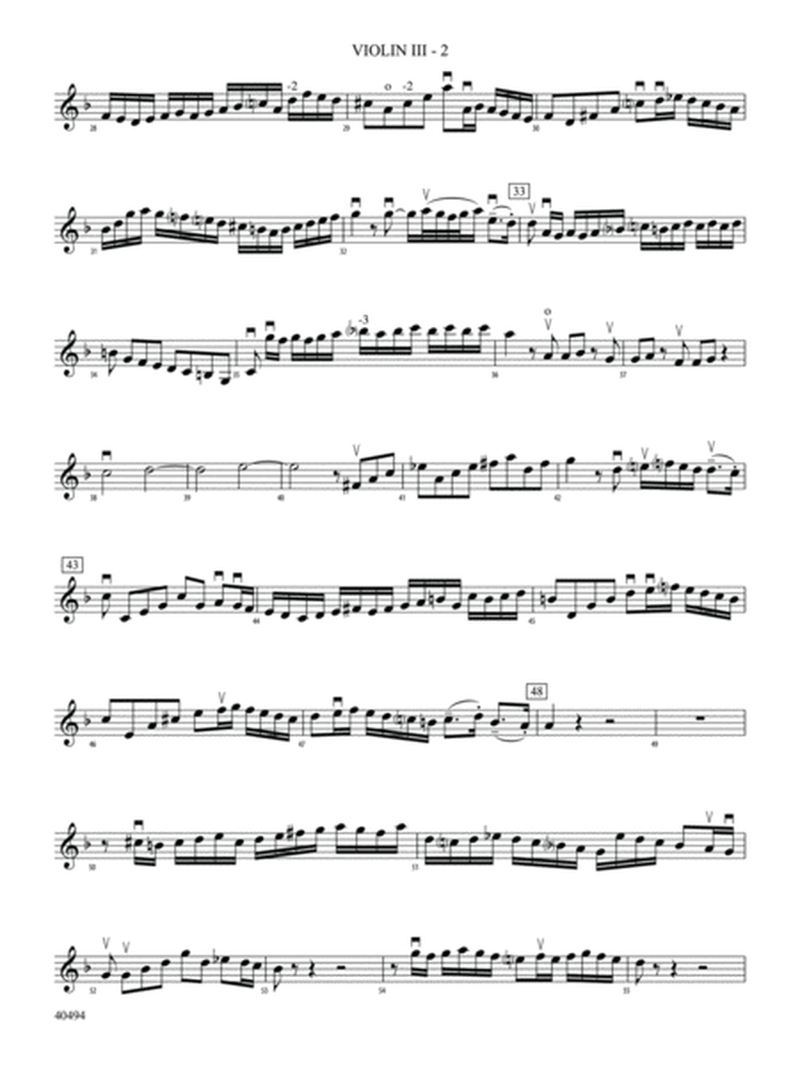 Brandenburg Concerto No. 1 in F Major: 3rd Violin (Viola [TC])