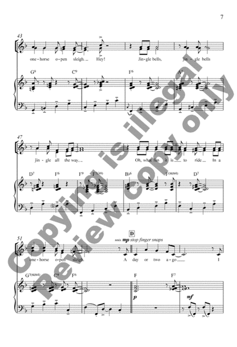 Jingle Bell Swing! (Piano/Choral Score) image number null