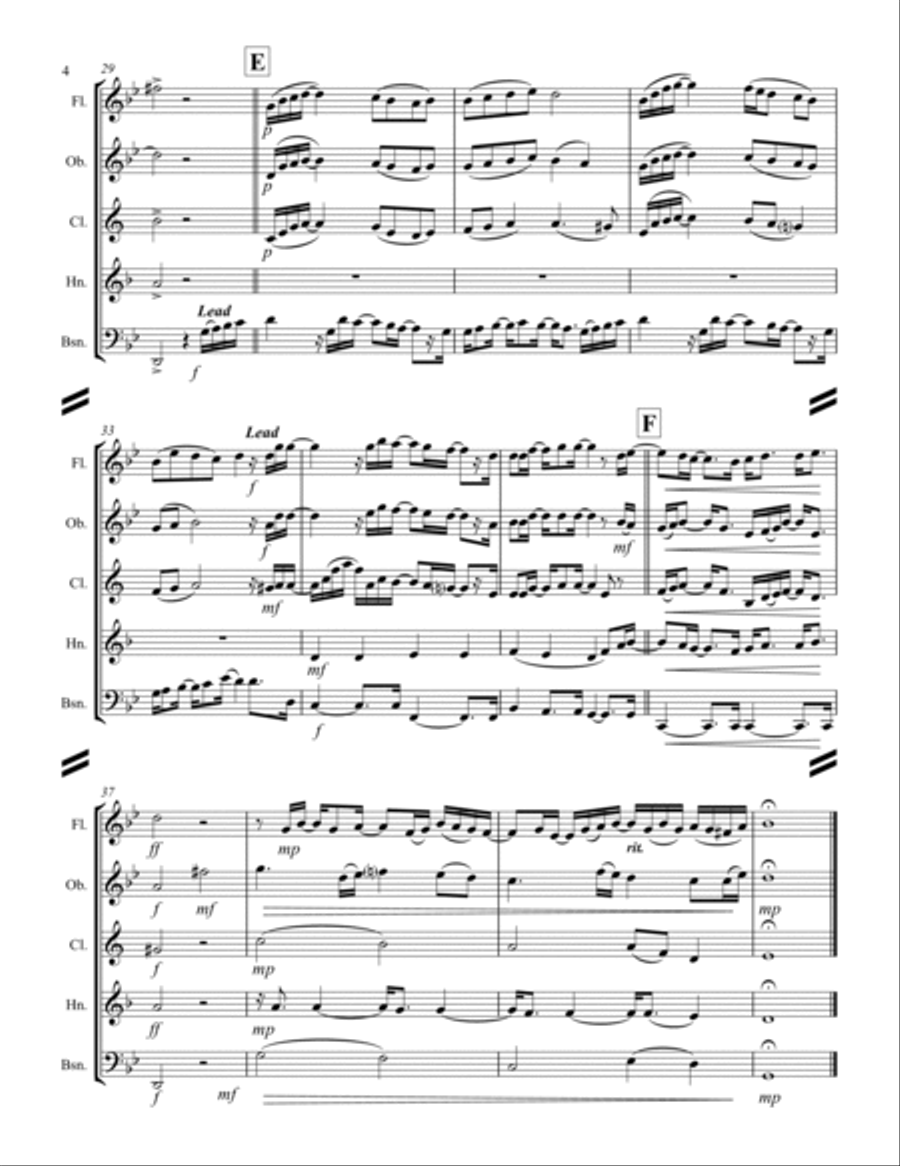 Mary, Did You Know? Woodwind Quintet scores gallery preview page 5