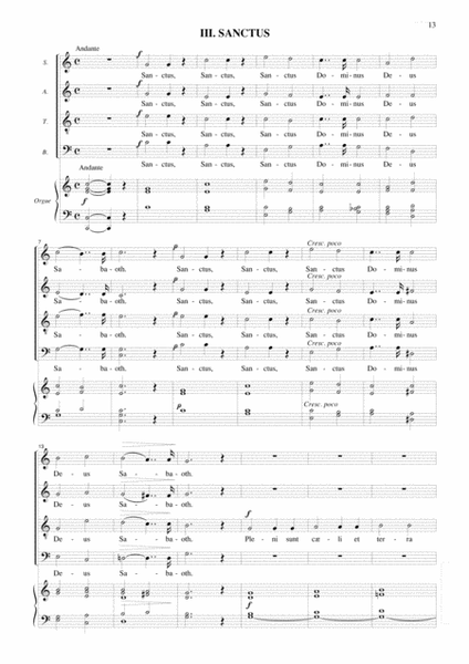 Messe Aux Chapelles (No 7) - Choeur Et Orgu