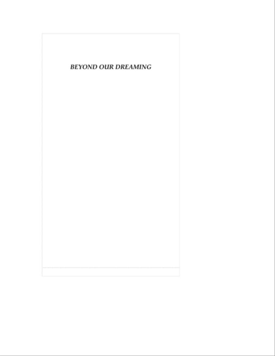 Beyond Our Dreaming Collection / Songbook scores gallery preview page 3