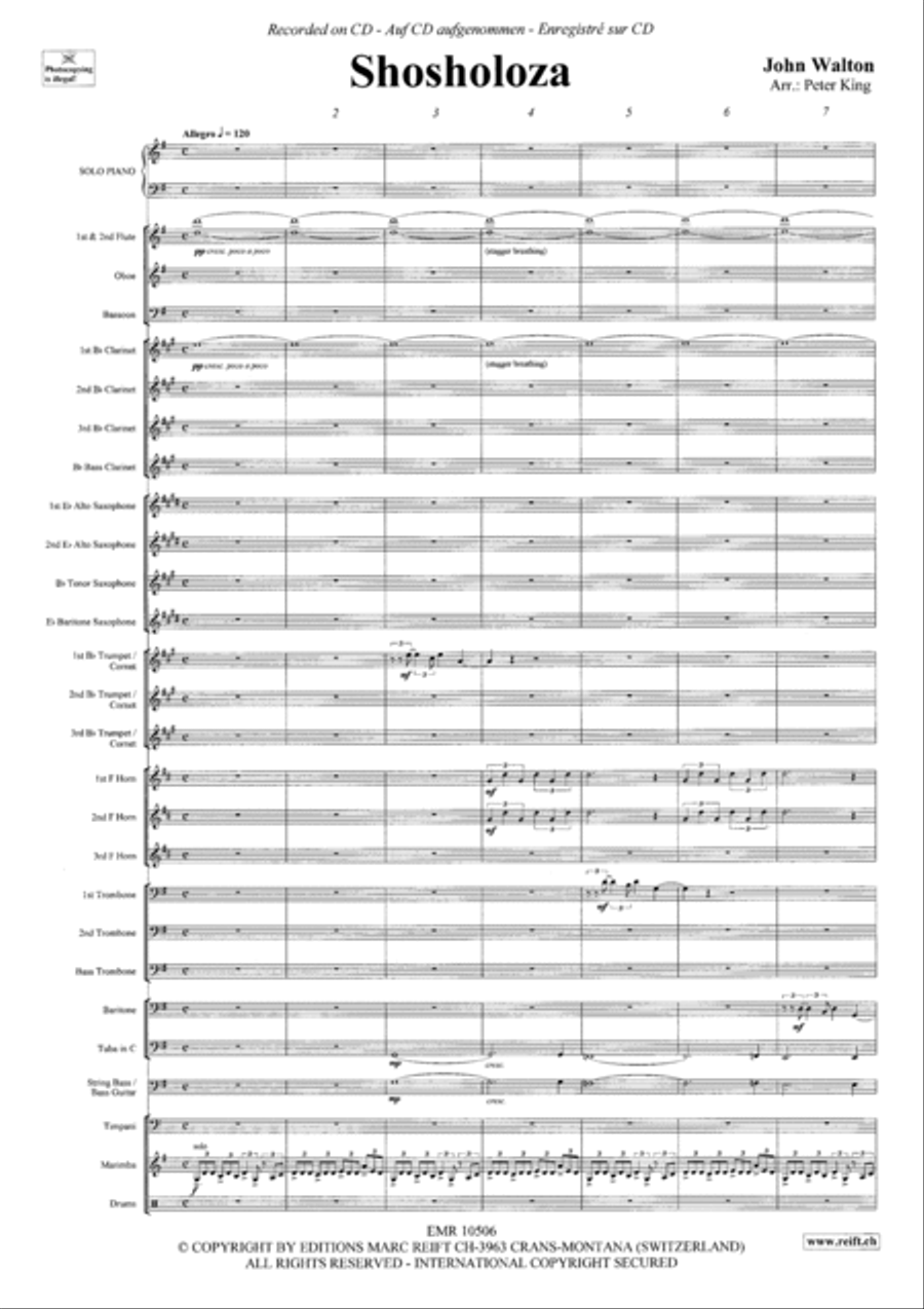 Shosholoza Concert Band scores gallery preview page 3