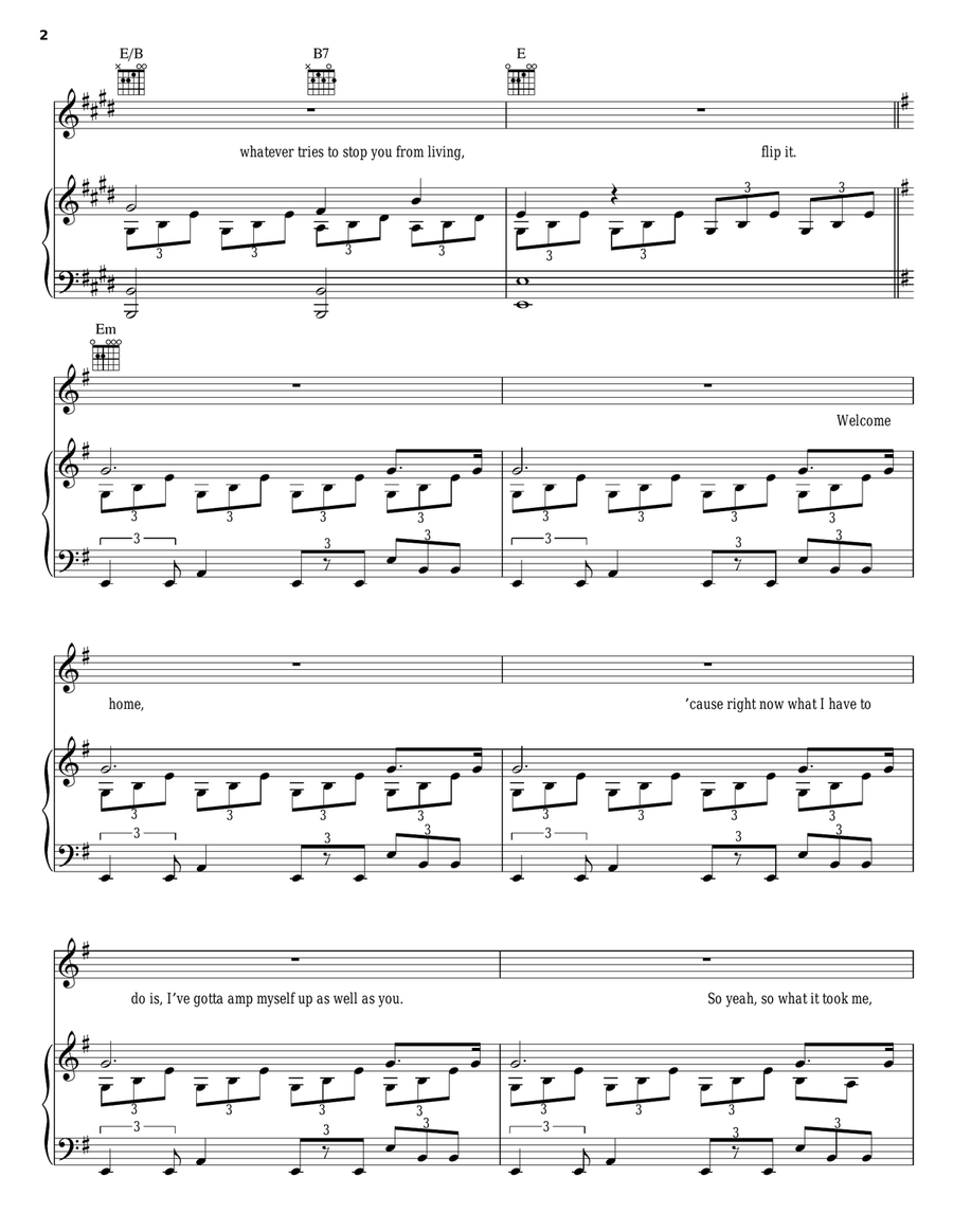 Piano & I Piano, Vocal, Guitar scores gallery preview page 2