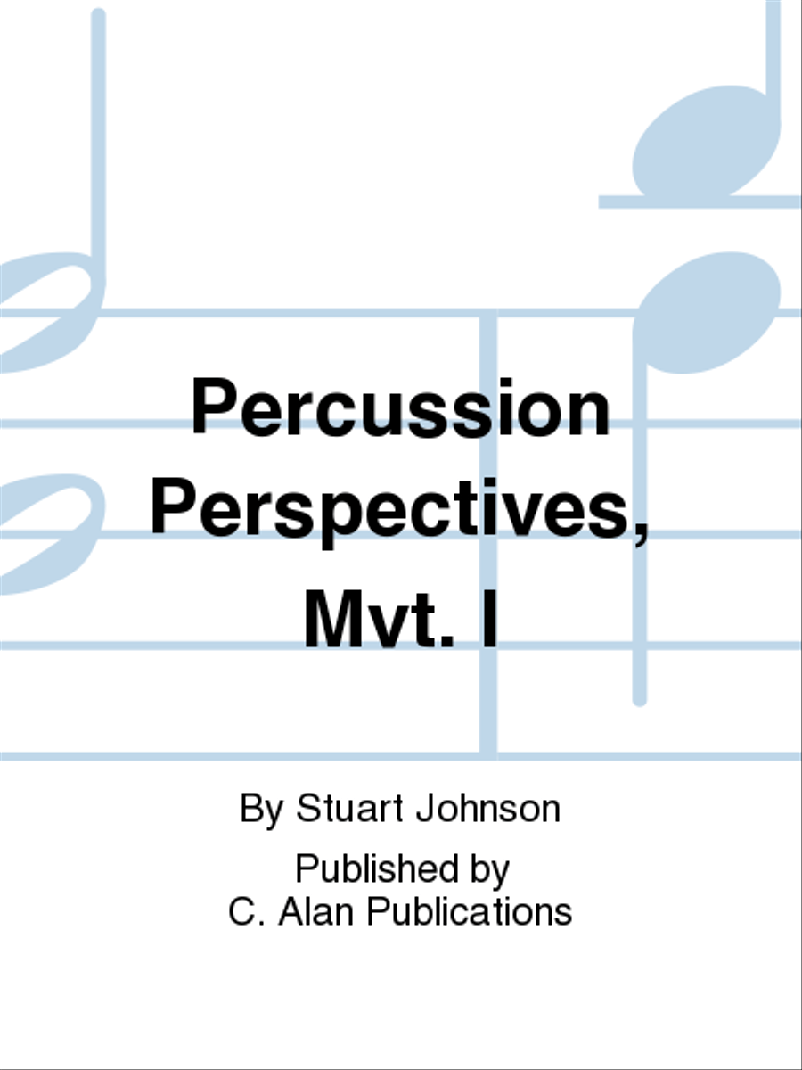 Percussion Perspectives, Mvt. I Concert Band scores gallery preview page 1