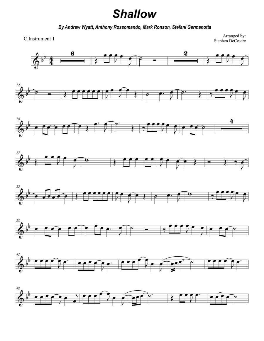 Shallow Shallow Flute scores gallery preview page 6