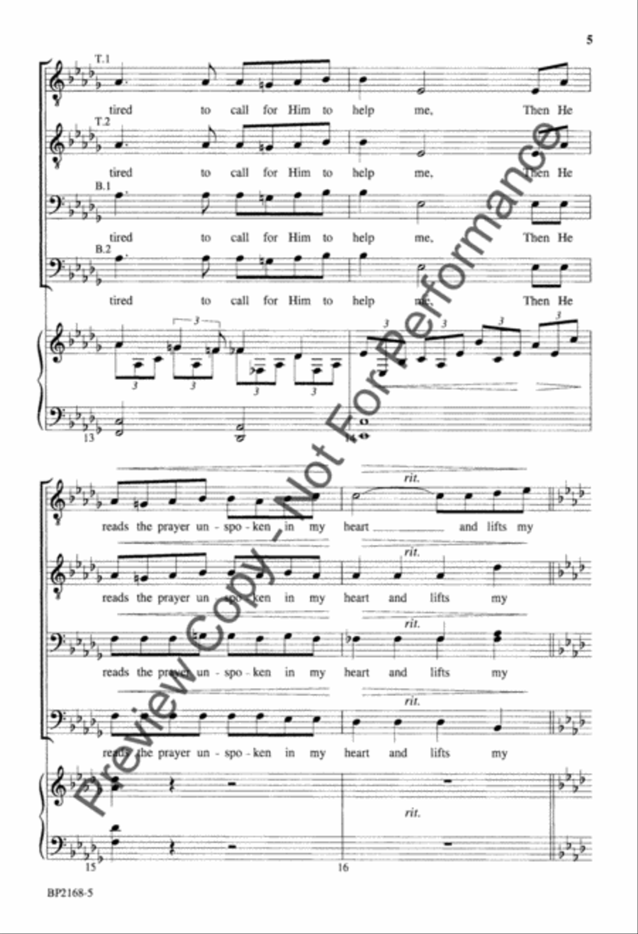 God Thou Art Love - TTBB TTBB scores gallery preview page 5