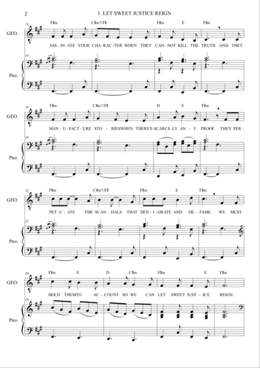 Let Sweet Justice Reign Voice scores gallery preview page 2