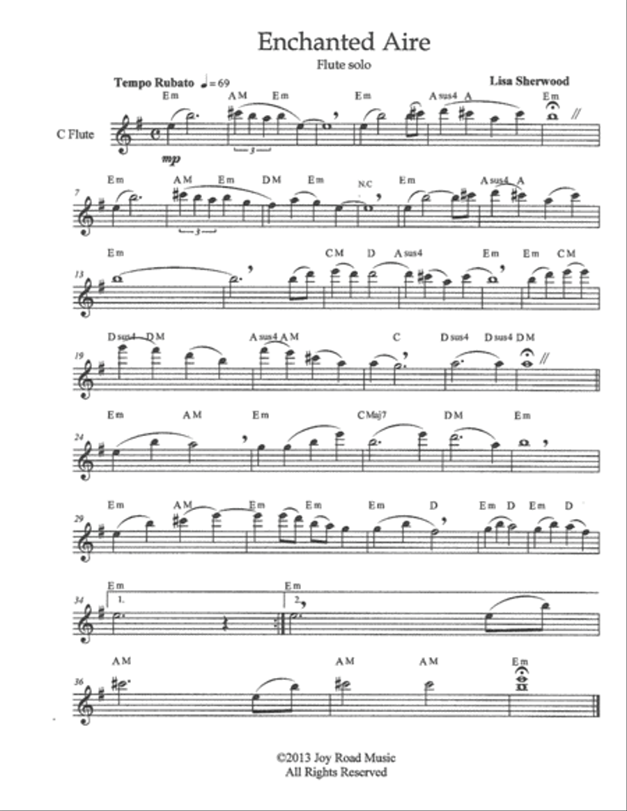 Enchanted Aire Flute Solo Flute Solo scores gallery preview page 2