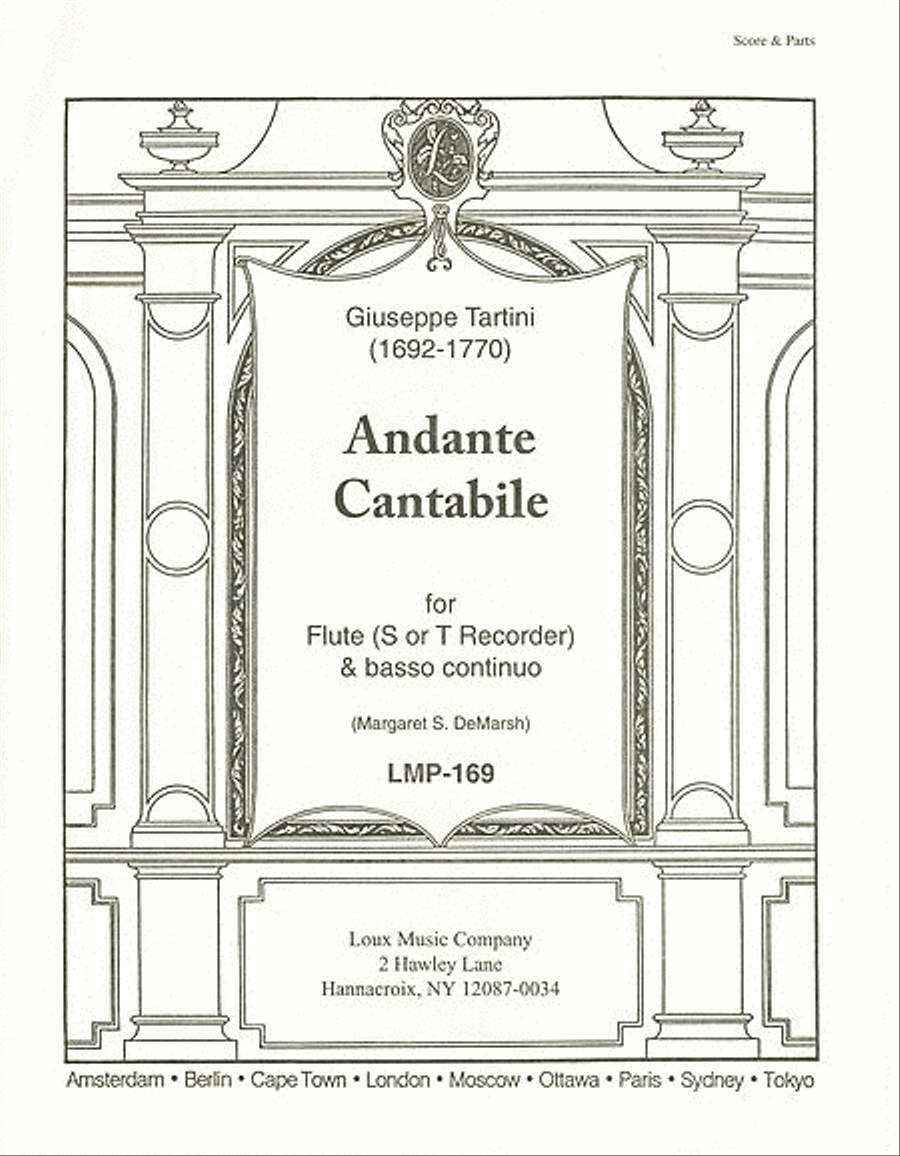 Andante Cantabile Flute scores gallery preview page 1