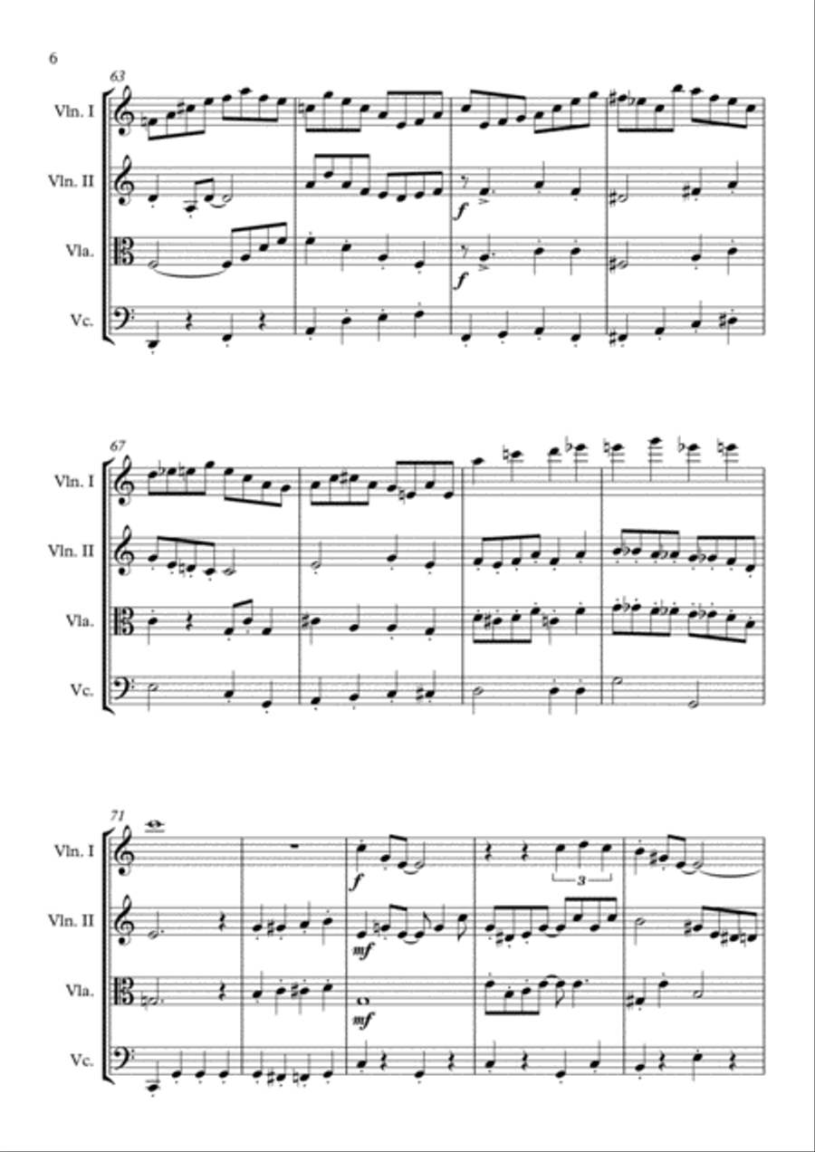 All Of Me All Of Me String Quartet scores gallery preview page 6