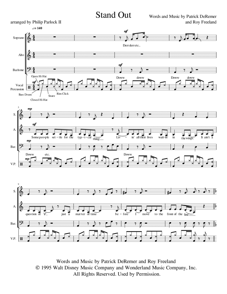 Stand Out 3-Part scores gallery preview page 1