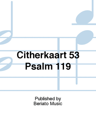 Citherkaart 53 Psalm 119
