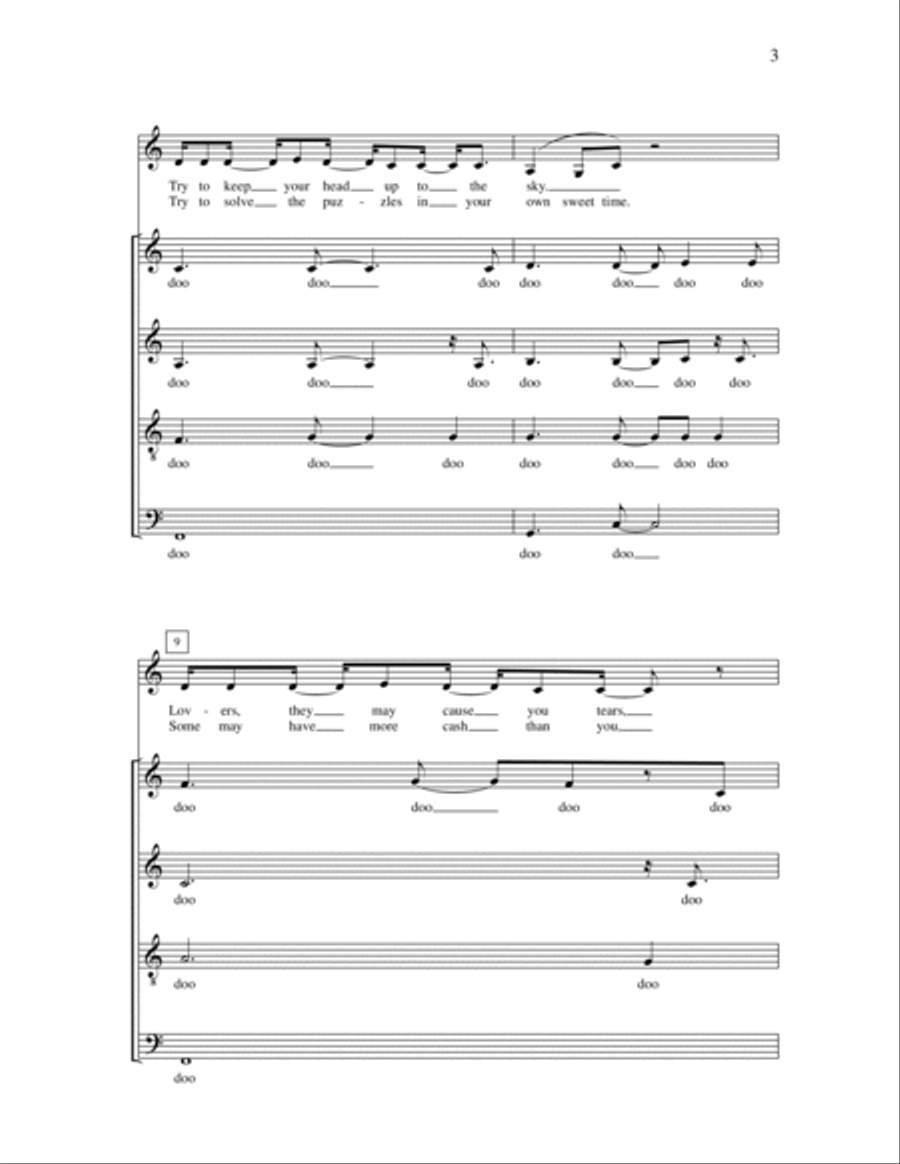 You Gotta Be You Gotta Be 4-Part scores gallery preview page 3