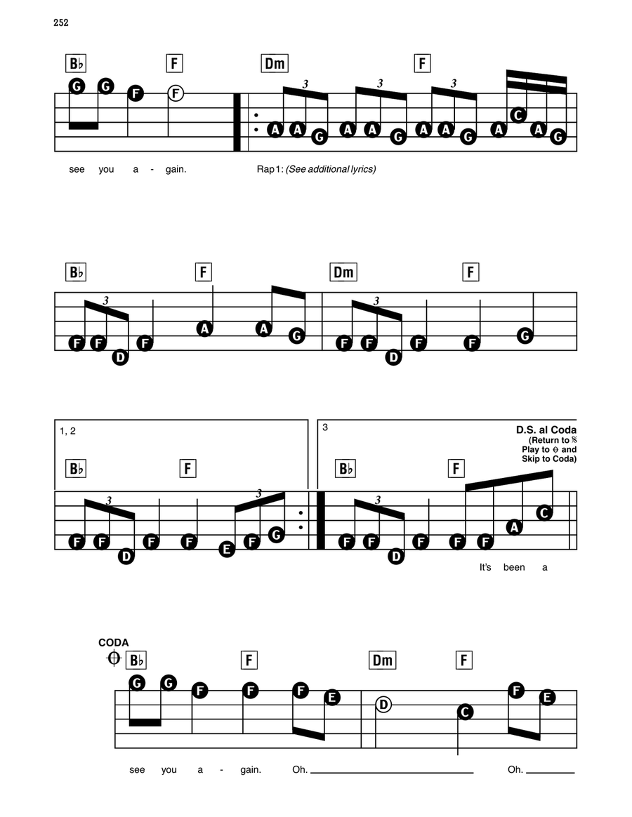 See You Again (feat. Charlie Puth) Electronic Keyboard scores gallery preview page 2