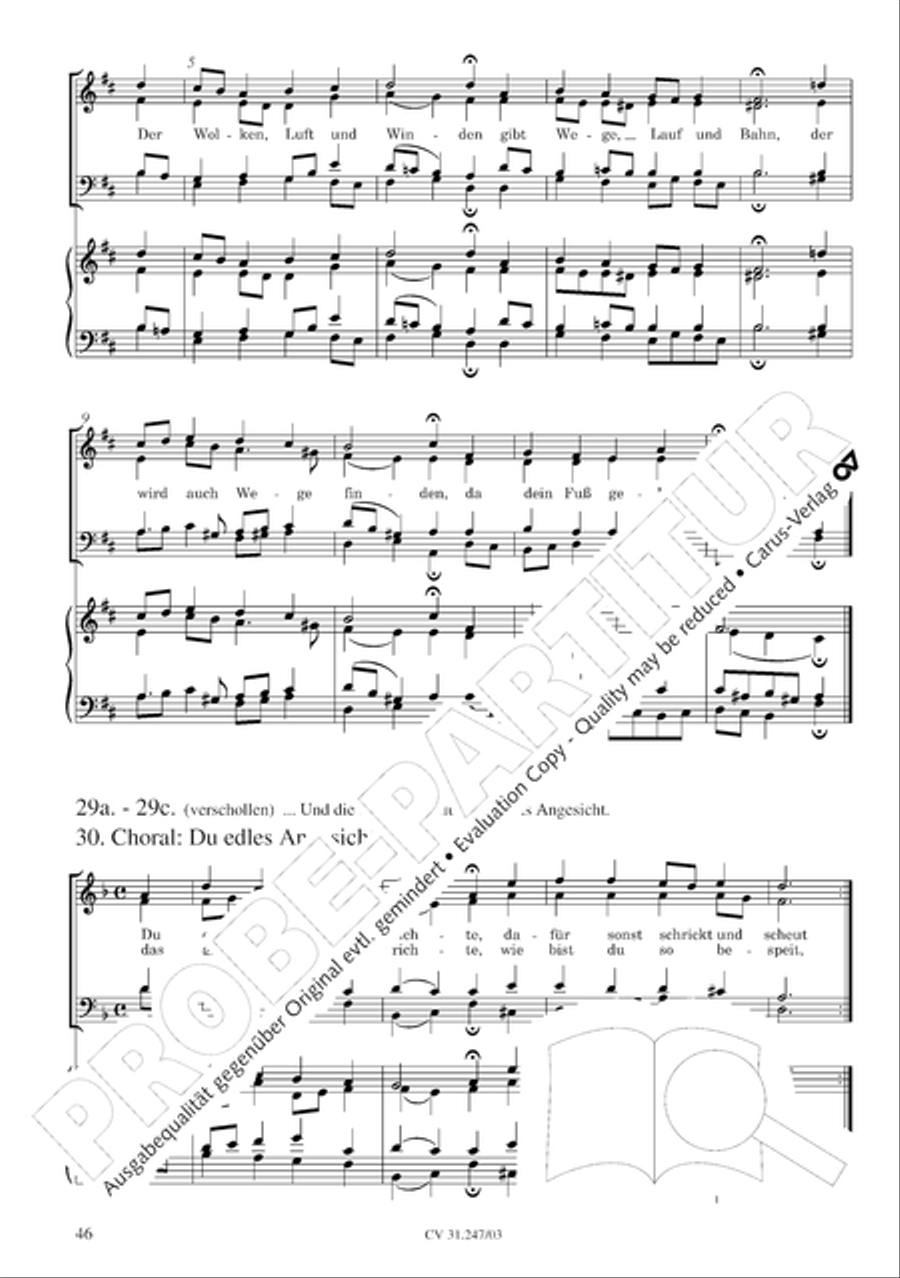 St. Mark Passion (Markus-Passion) 4-Part scores gallery preview page 47