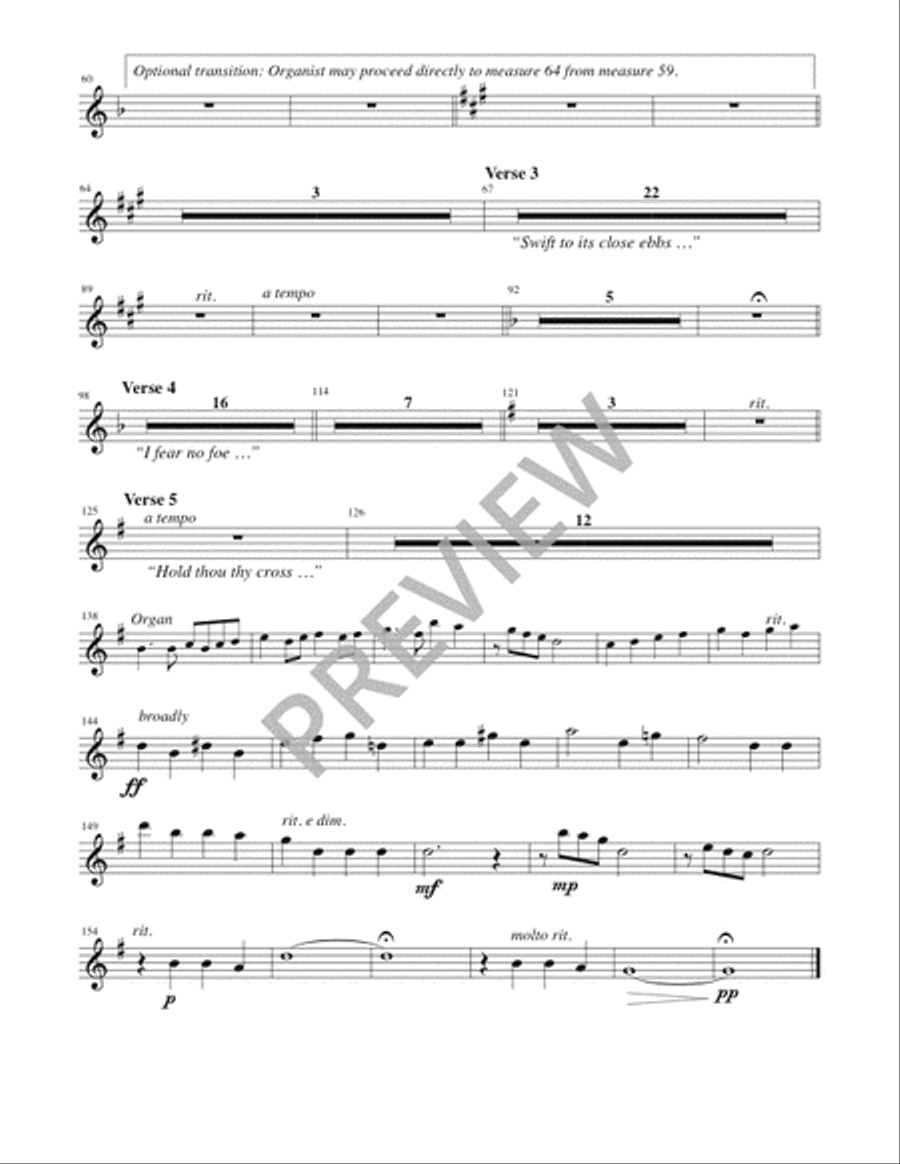 Abide with Me - Instrument edition C Instrument scores gallery preview page 2