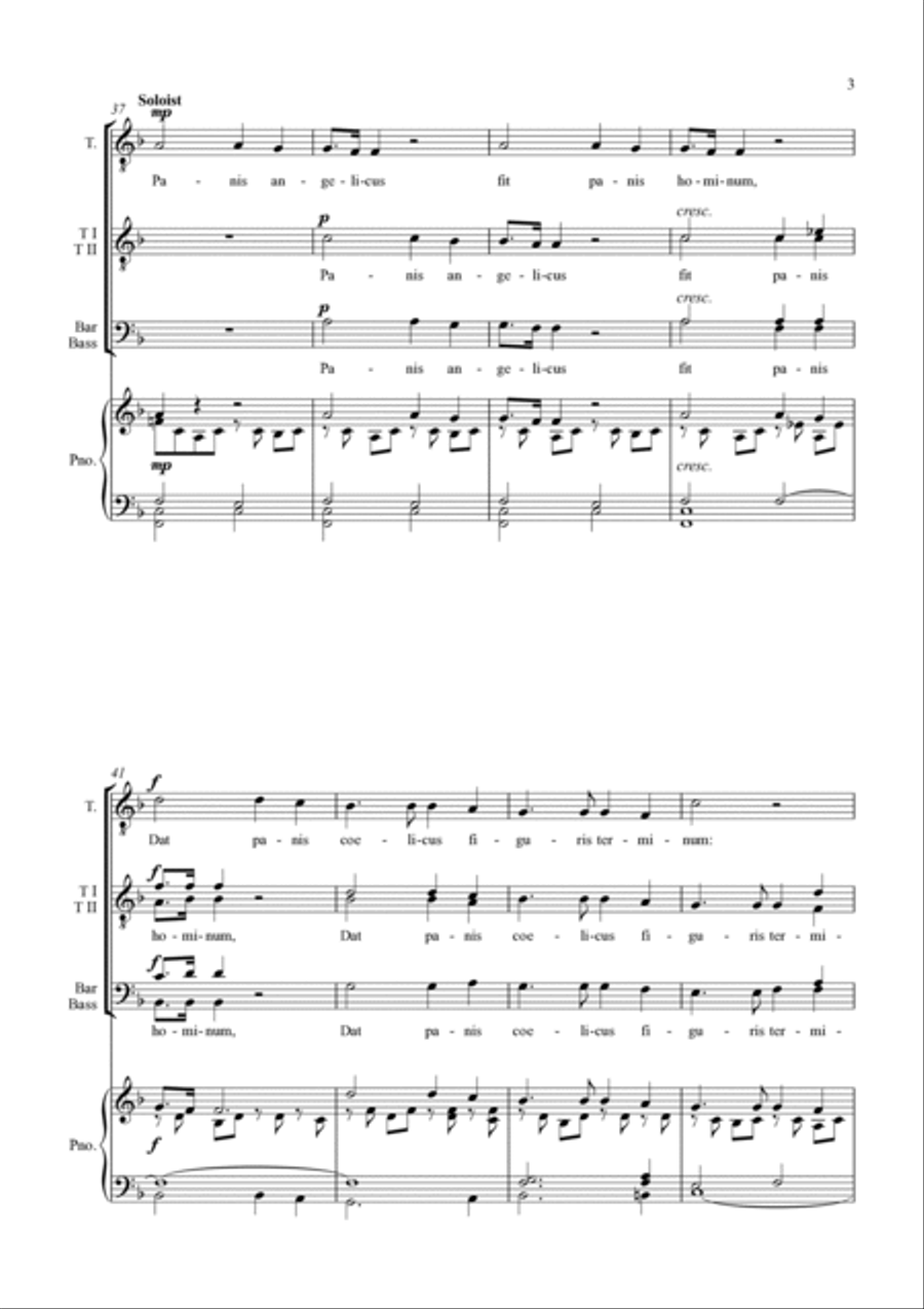 Panis Angelicus TTBB scores gallery preview page 3