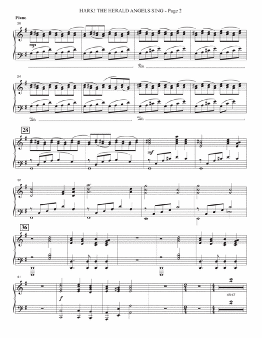 Hark! The Herald Angels Sing (Orchestra) (arr. Heather Sorenson) - Piano