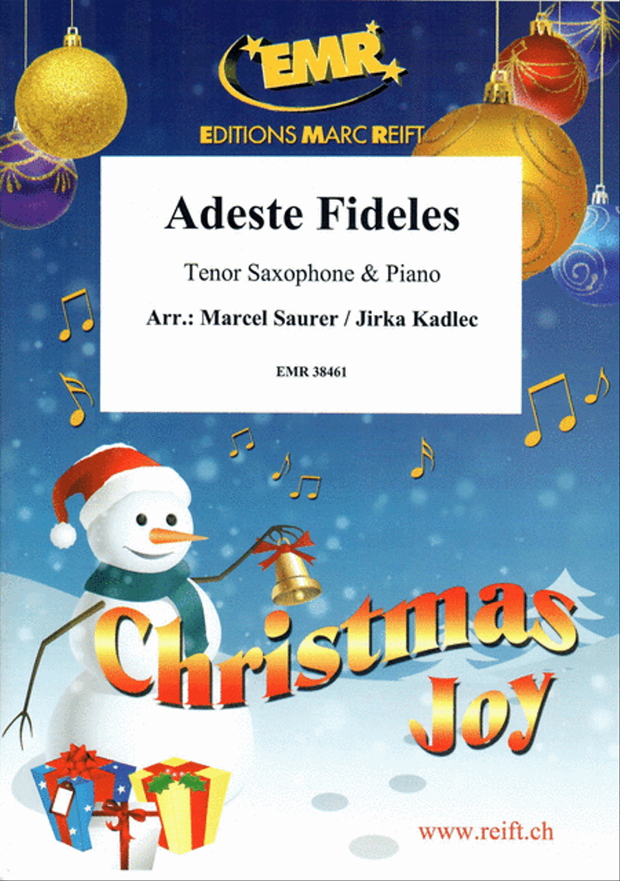 Adeste Fideles Tenor Saxophone scores gallery preview page 1