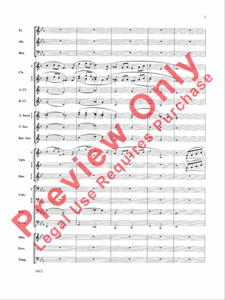 An Irish Ayre for Winds Concert Band scores gallery preview page 8
