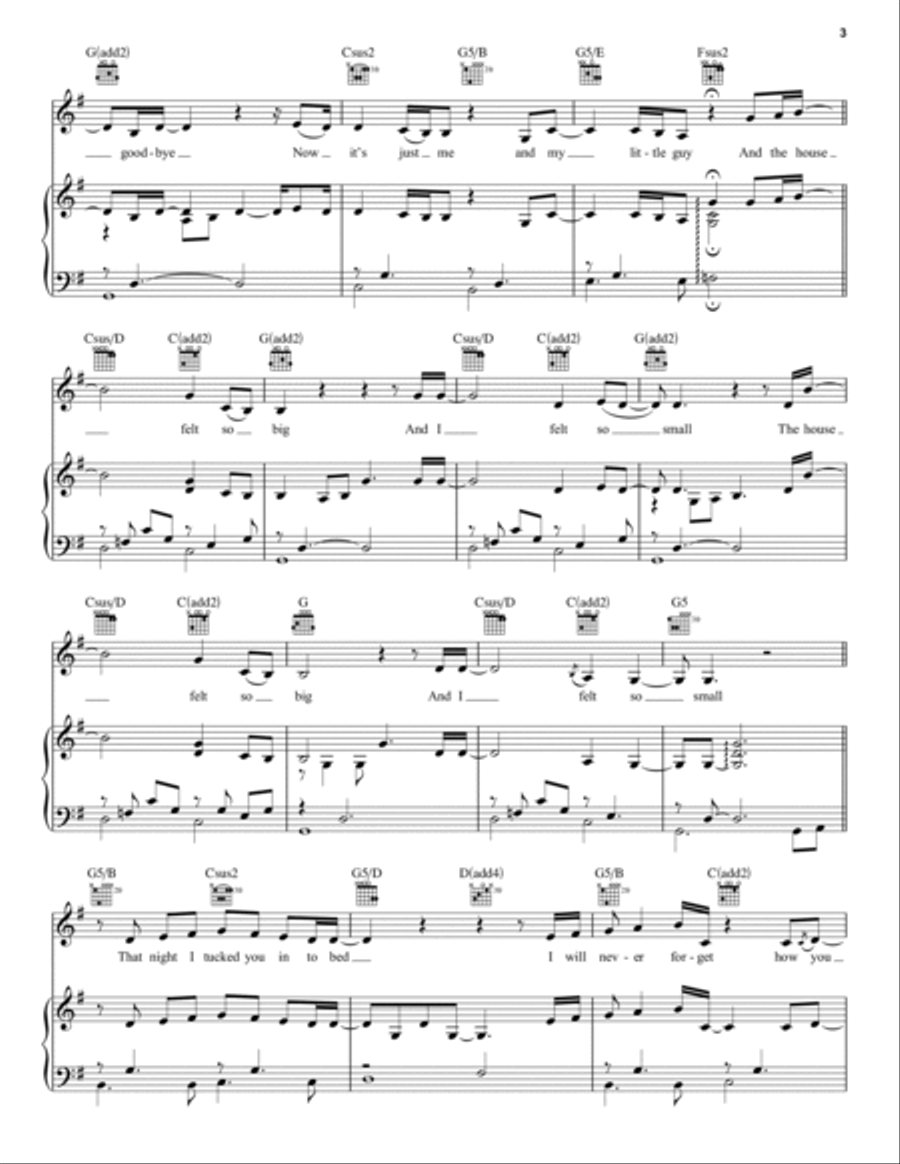 So Big/So Small (from Dear Evan Hansen) Piano, Vocal, Guitar scores gallery preview page 3