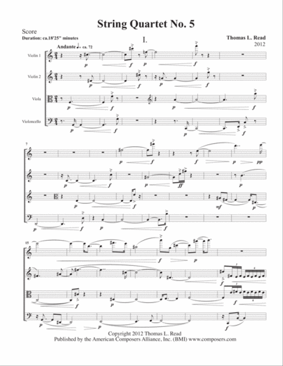 [Read] String Quartet No. 5
