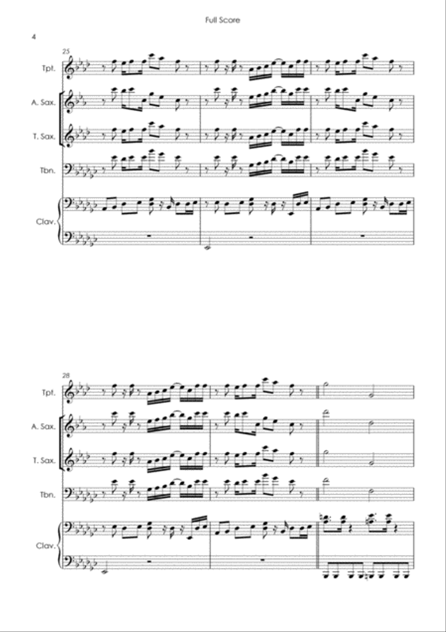 Superstition Tenor Saxophone scores gallery preview page 6
