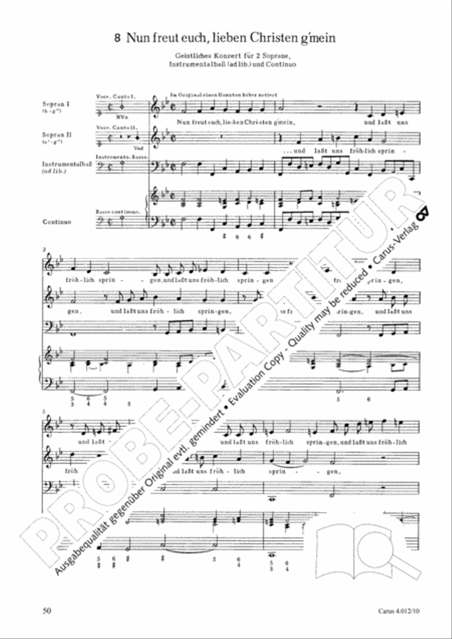 Opella Nova I. Teil 1618 Opella Nova I. Teil 1618 Collection / Songbook scores gallery preview page 51