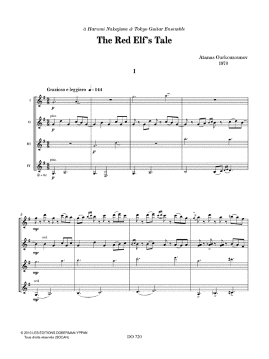 The Red Elf’s Tale The Red Elf’s Tale Guitar Ensemble scores gallery preview page 3