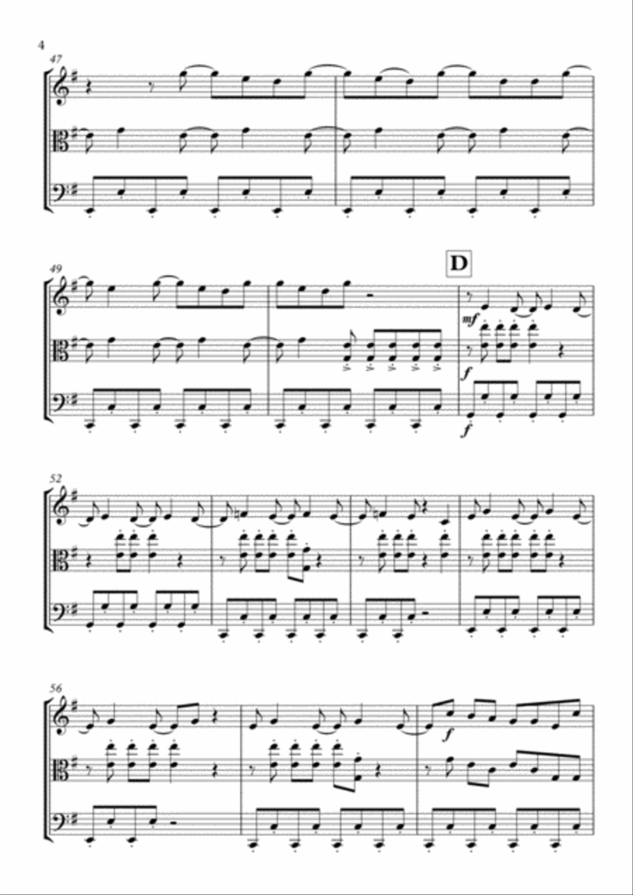 I Gotta Feeling I Gotta Feeling String Trio scores gallery preview page 5