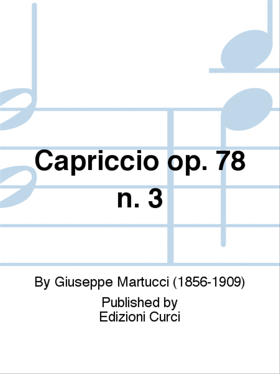Capriccio op. 78 n. 3 Capriccio op. 78 n. 3 Piano Solo scores gallery preview page 1