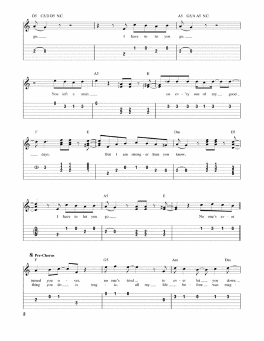 Disease Acoustic Guitar scores gallery preview page 2