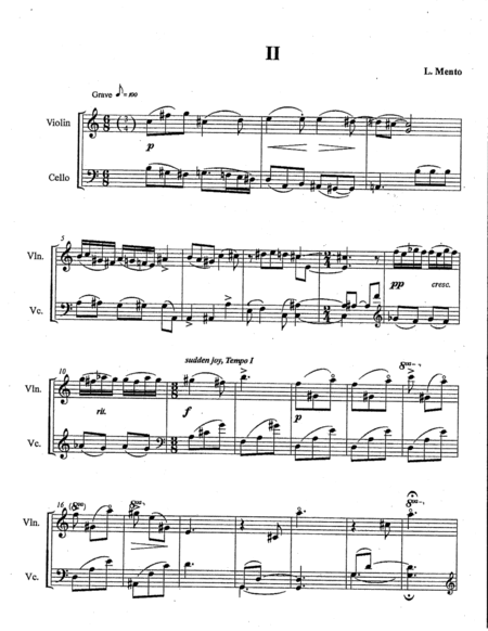Sonatine for Violin and Cello