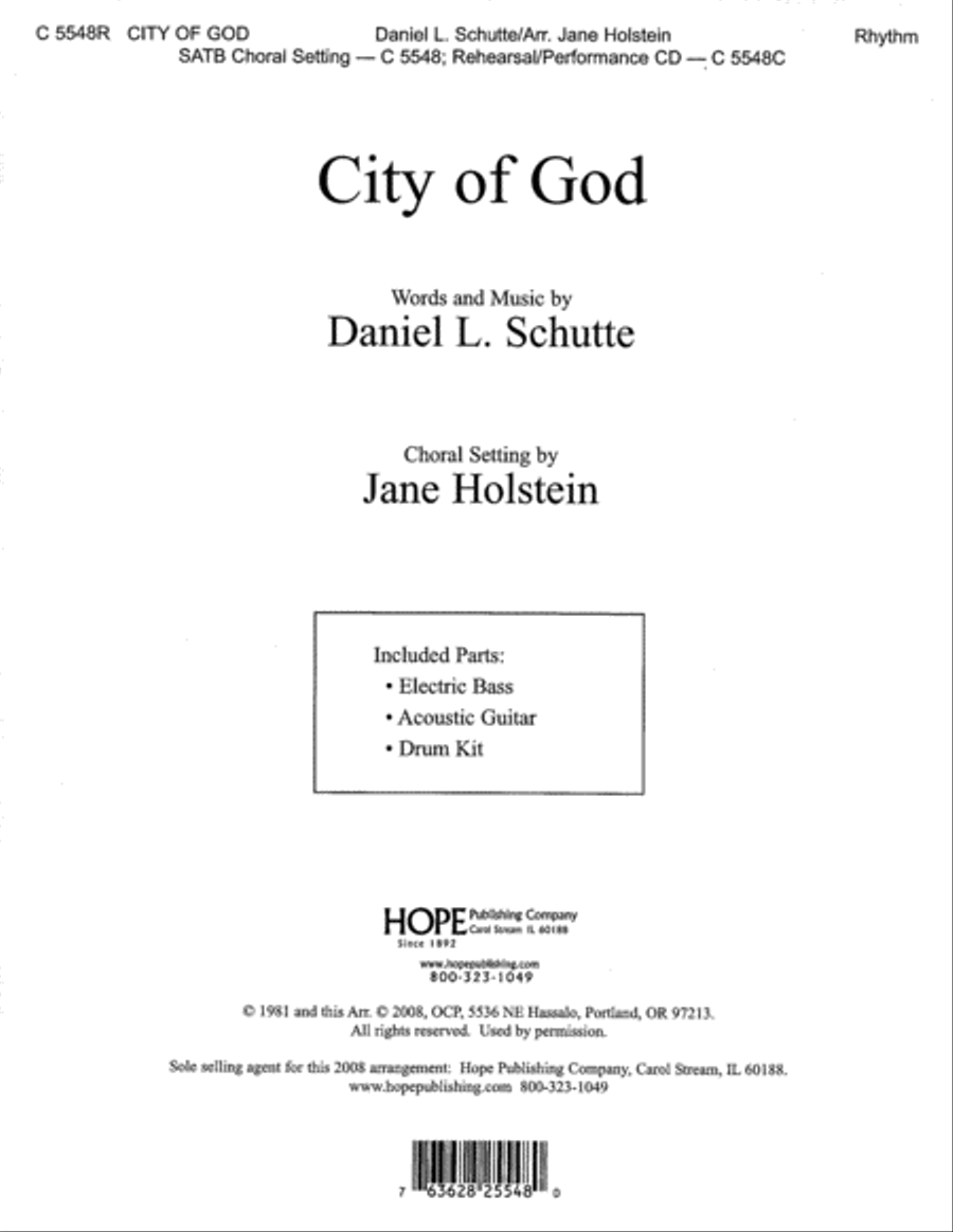 City of God Set of Parts scores gallery preview page 1