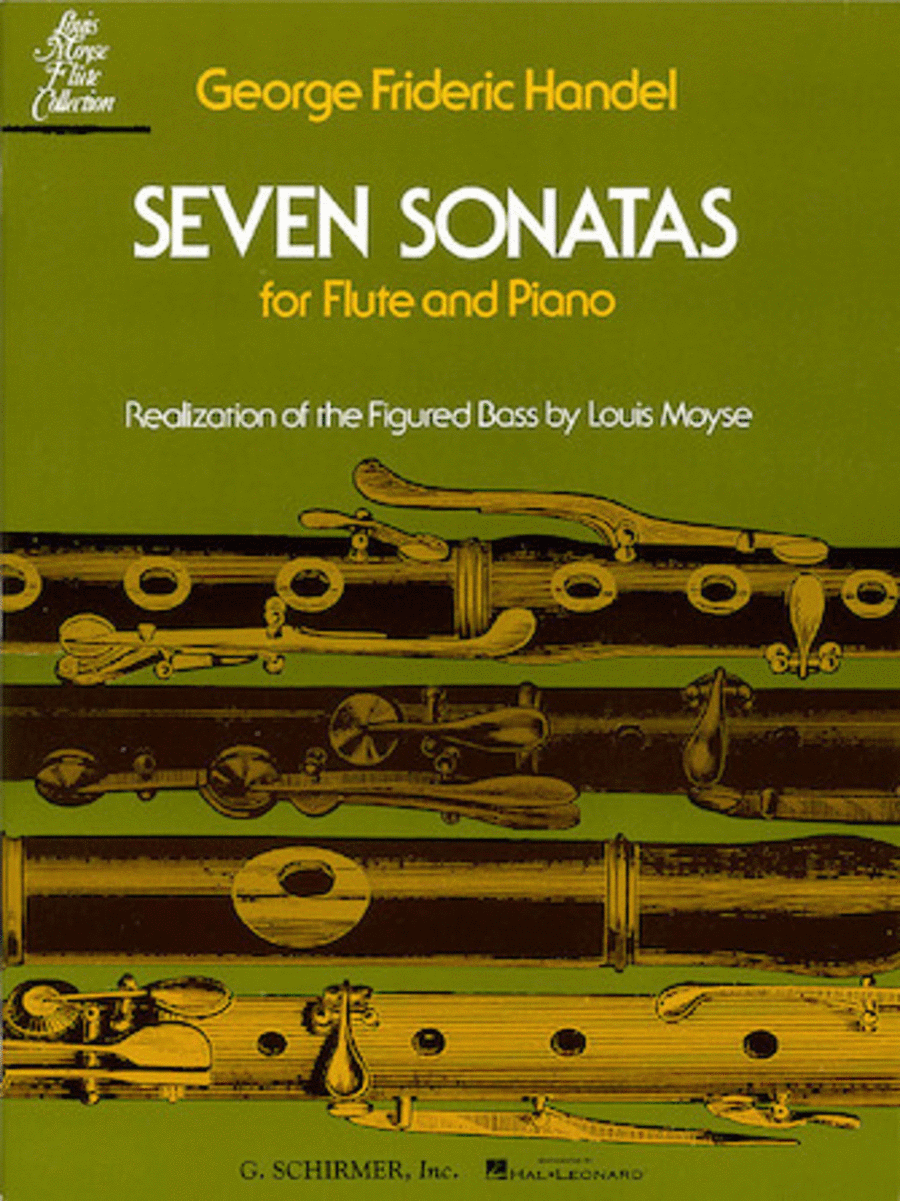 Seven Sonatas for Flute and Piano Flute Solo scores gallery preview page 1