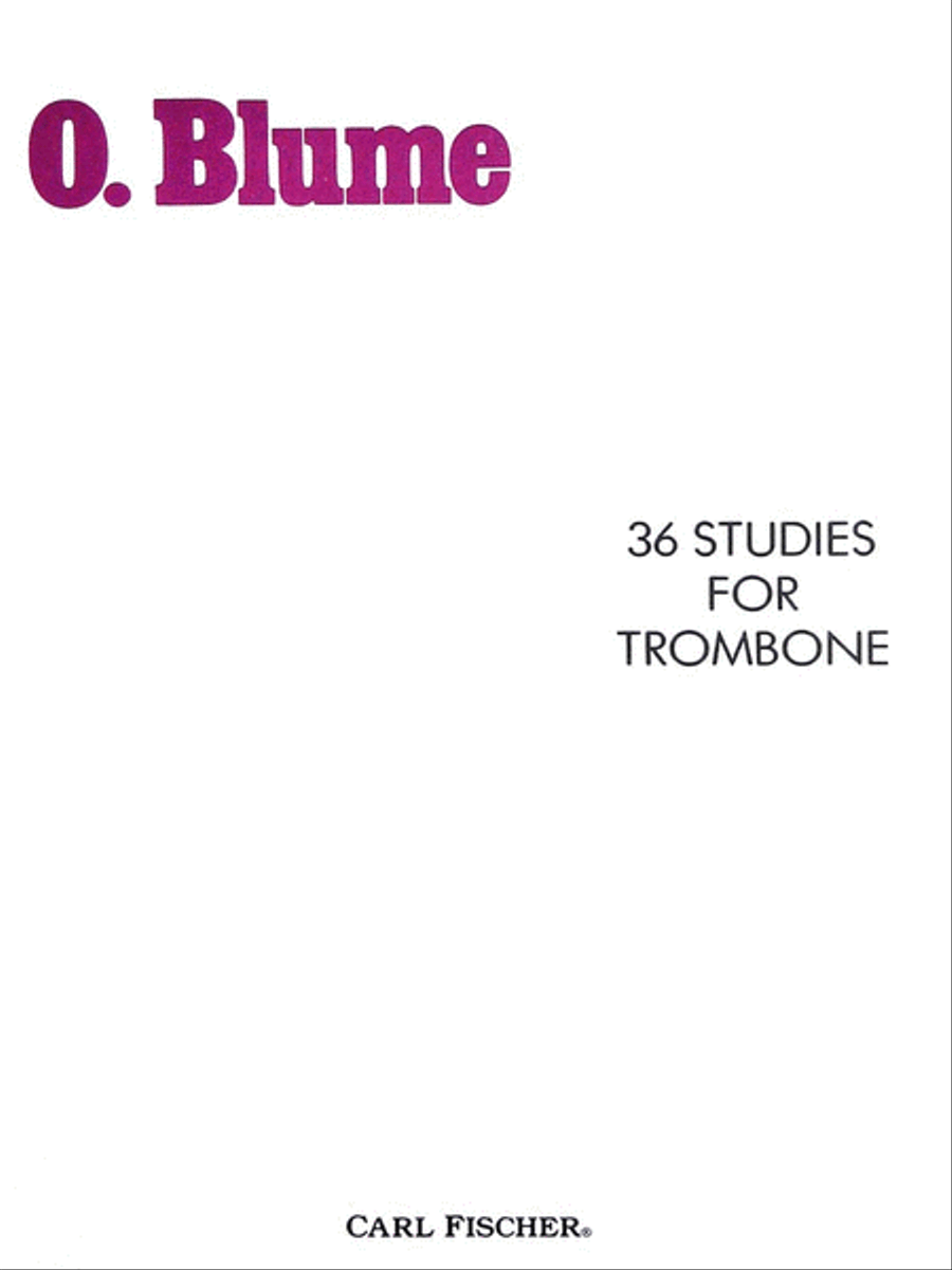 36 Studies For Trombone Trombone scores gallery preview page 1