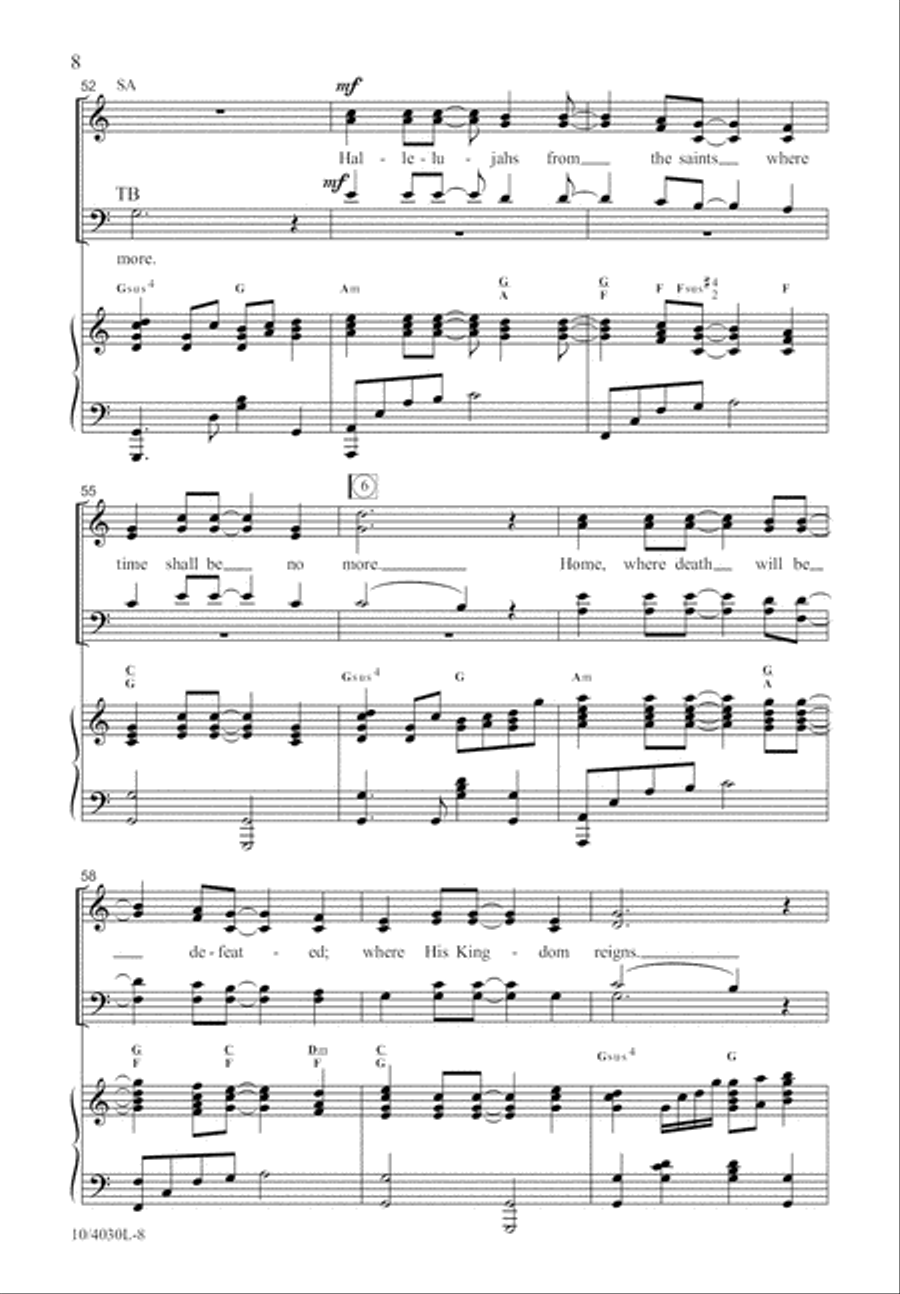 Going Home 4-Part scores gallery preview page 9