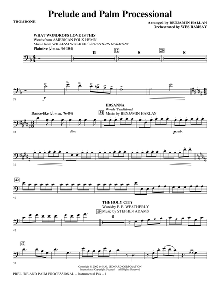 Prelude And Palm Processional - Trombone