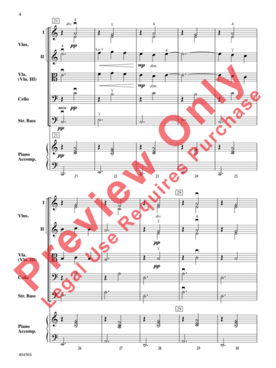 Gymnopédie No. 3 Gymnopédie No. 3 String Orchestra scores gallery preview page 5