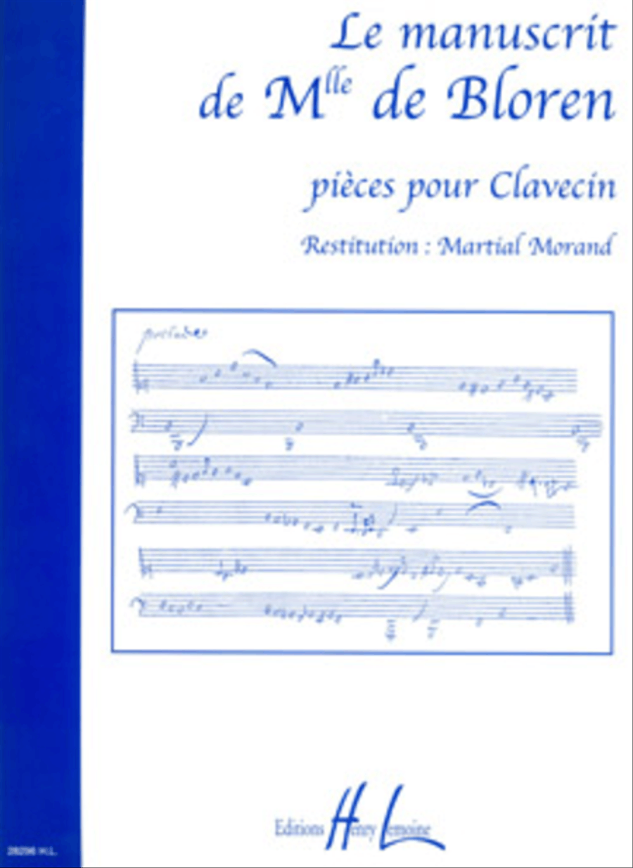 Manuscrit De Melle De Bloren Harpsichord scores gallery preview page 1